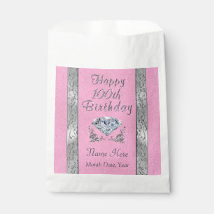 100. Geburtstag Gönne Bags Personalisiert, Ihr Te Geschenktütchen