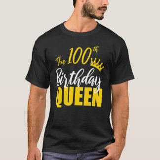100. Geburtstag Königin Happy Geburtstag Party Bda T-Shirt