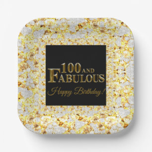100. Geburtstag  Pappteller