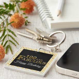 100. Geburtstag  Schlüsselanhänger