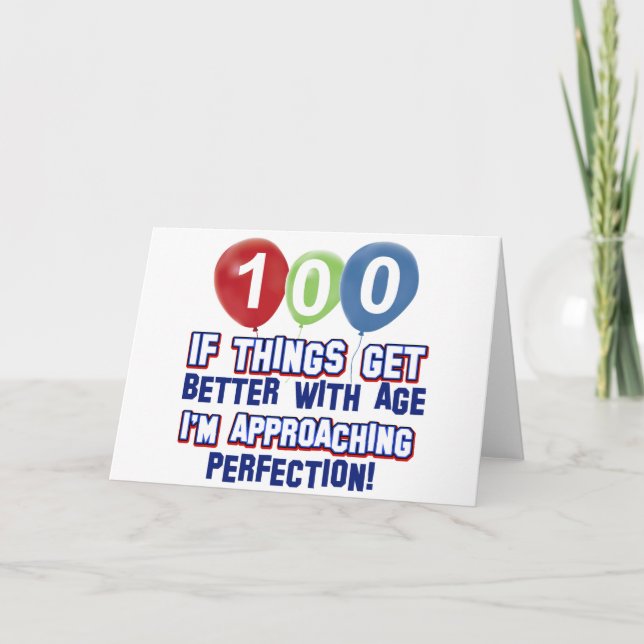 100. Geburtstagsentwürfe Karte (Vorderseite)