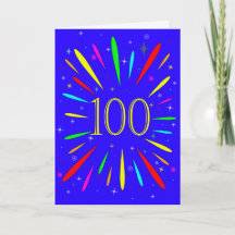 100. Geburtstagsexplosionskarte