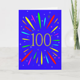 100. Geburtstagsexplosionskarte Karte