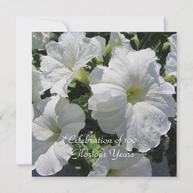 100. Geburtstagsfeier Einladung (Vorderseite)