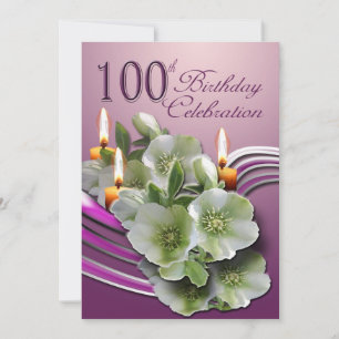 100. Geburtstagsparty Einladung