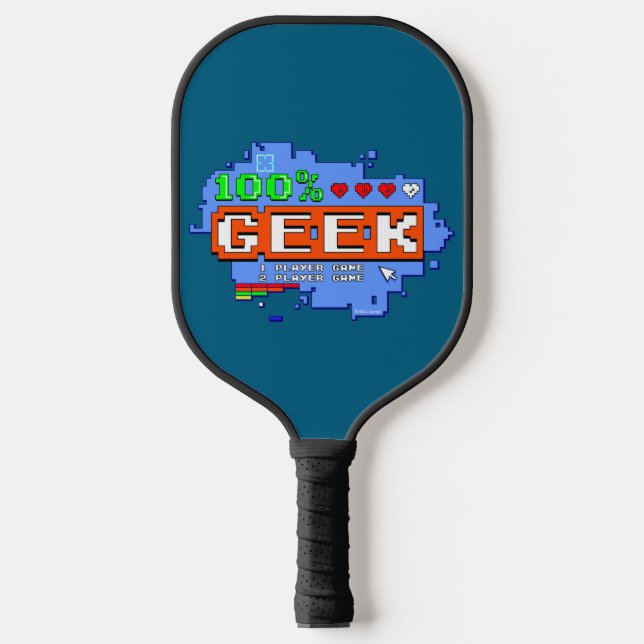 100% Geek Pickleball Schläger (Vorderseite)