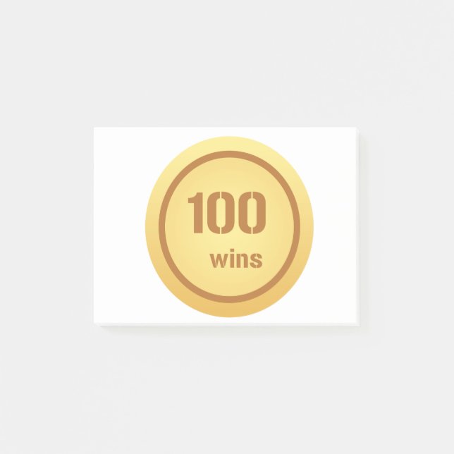 100 gewinnt Post-it®-Notizen Post-it Klebezettel (Vorderseite)