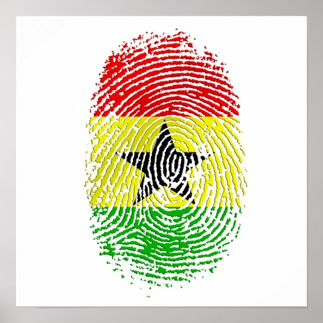 100% Ghanian Ghana DNA pride gifts Poster (Vorne)