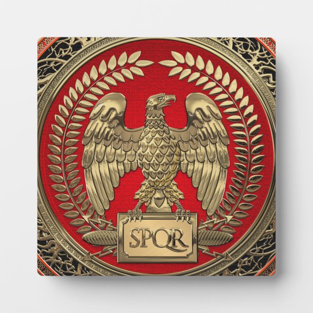 [100] Goldrömischer Kaiseradler Fotoplatte (Vorderseite)