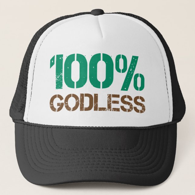 100% gottlos truckerkappe (Vorderseite)