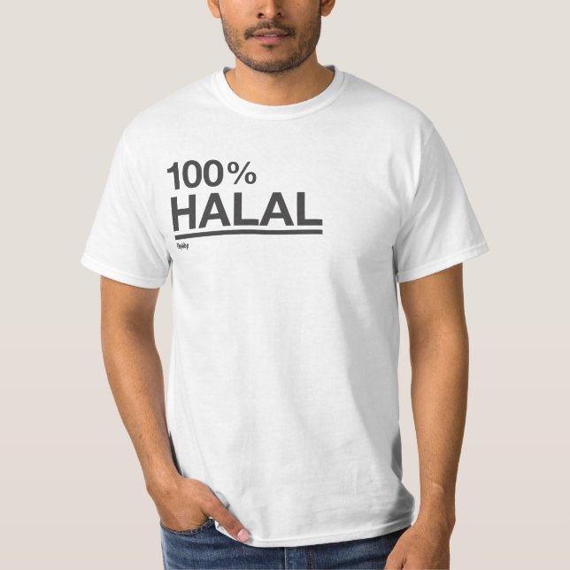 100% Halal T-Shirt (Vorderseite)