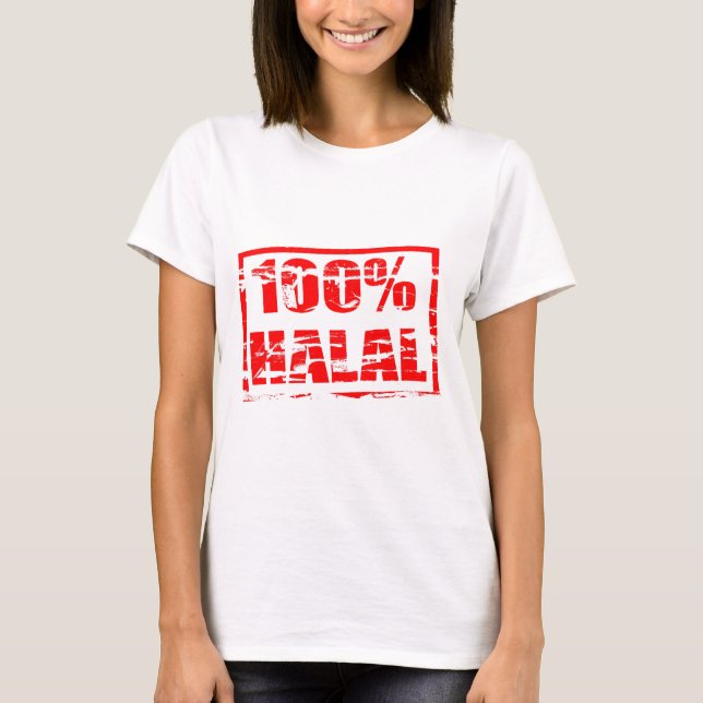 100 % Halal T-Shirt (Vorderseite)
