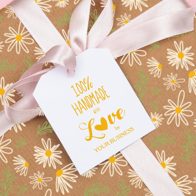 100 % handgefertigt mit Liebe Quote Design Gummistempel (Von Creator hochgeladen)