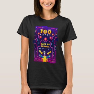100 Happy Days of School & Loving It Pinball T-Shirt