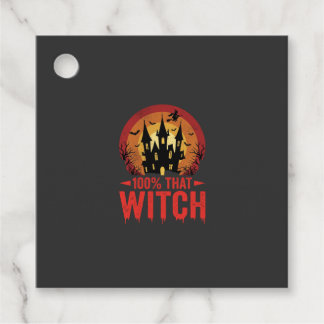 100% Hexen Halloween Schloss Geschenkanhänger
