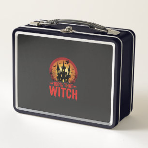 100% Hexen Halloween Schloss Metall Brotdose