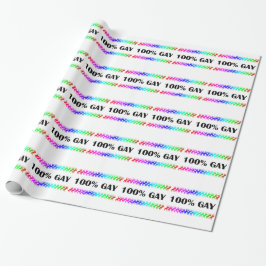 100% Homosexuelles Geschenkpapier