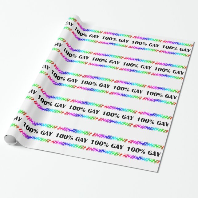 100% Homosexuelles Geschenkpapier (Ungerollt)