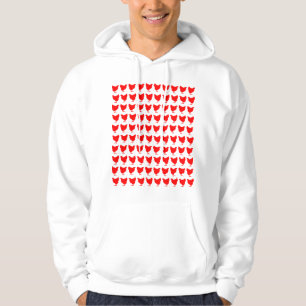 100 Hühner - Rot Hoodie