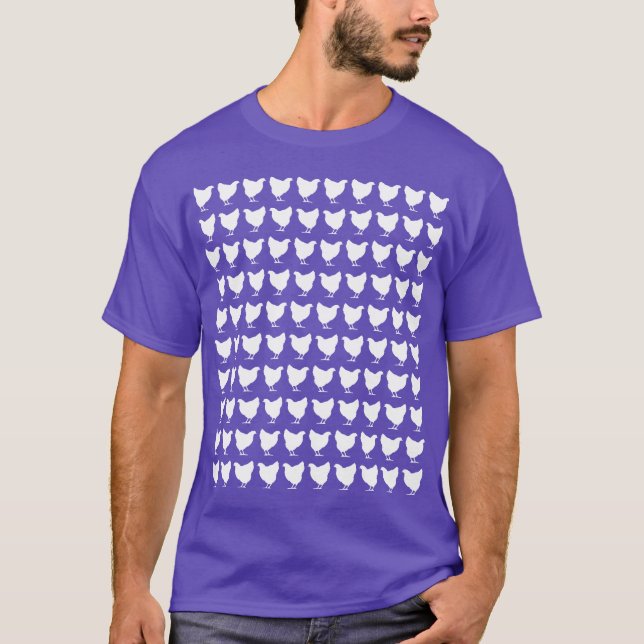 100 Hühner - weiß T-Shirt (Vorderseite)