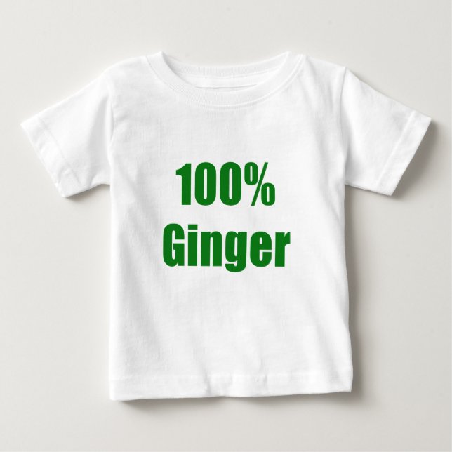 100 % Ingwer Baby T-shirt (Vorderseite)