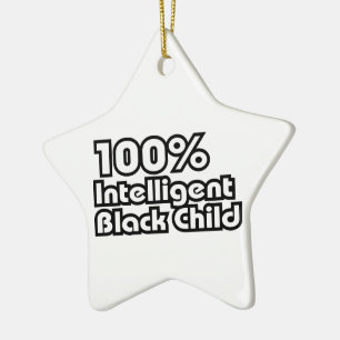 100% Intelligent Black Child Keramikornament