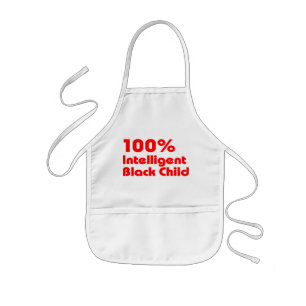 100 % Intelligentes schwarzes Kind Kinderschürze