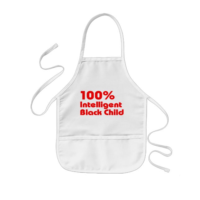 100 % Intelligentes schwarzes Kind Kinderschürze (Vorne)