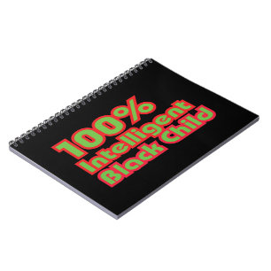 100 % Intelligentes schwarzes Kind Notizblock