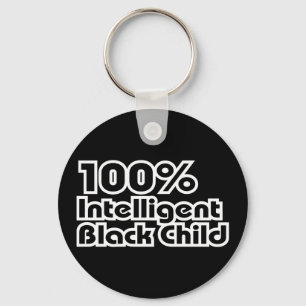 100 % Intelligentes schwarzes Kind Schlüsselanhänger