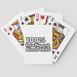 100 % Intelligentes schwarzes Kind Spielkarten