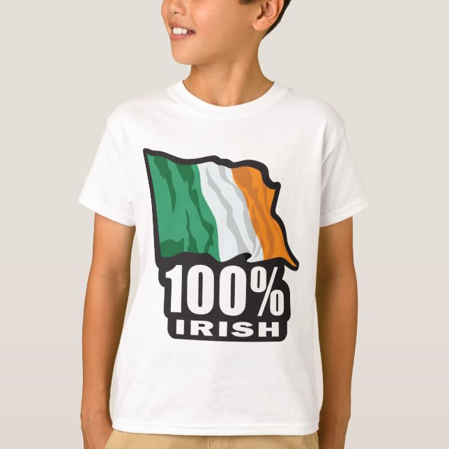 100 % Iren sind stolz auf ihre Irin T-Shirt (Vorderseite)