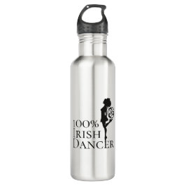 100% Irish Dancer Hard Shoe Celtic Triskele Dance Edelstahlflasche