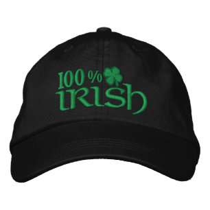 100 % IRISH-Hut Bestickte Baseballkappe