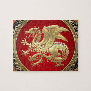 [100] Isländischer Drache, Landvættir [Gold]