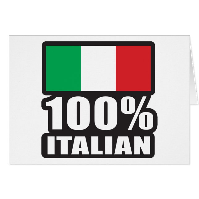 100 % Italienisch (Vorderseite (Horizontal))