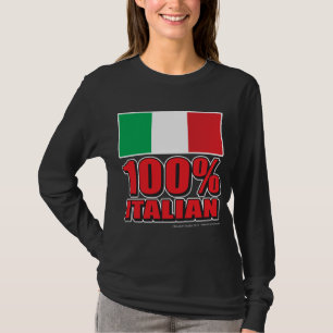 100% Italienische Flagge T-Shirt