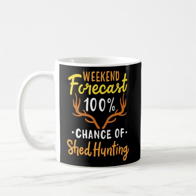 100 Jagd auf Schale - Jagd auf Antler Kaffeetasse (Links)