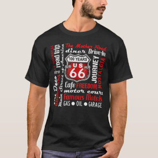 100-Jahr-Jubiläum der ikonischen US-Highway 66 T-Shirt