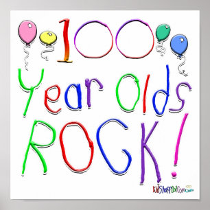 100 Jahre alt Rock ! Poster