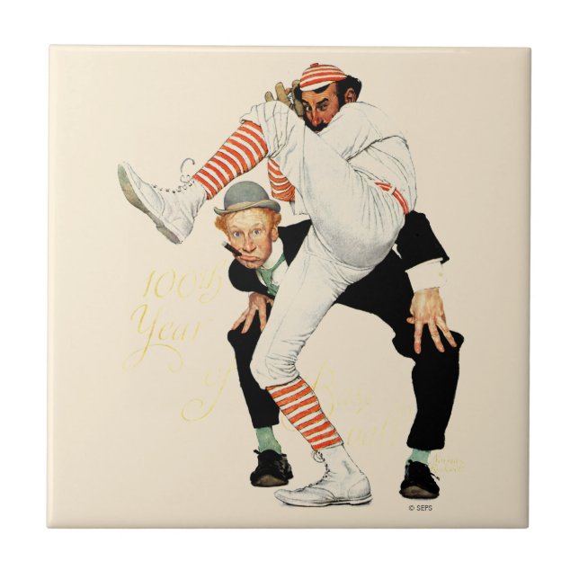 100 Jahre Baseball Fliese (Vorderseite)