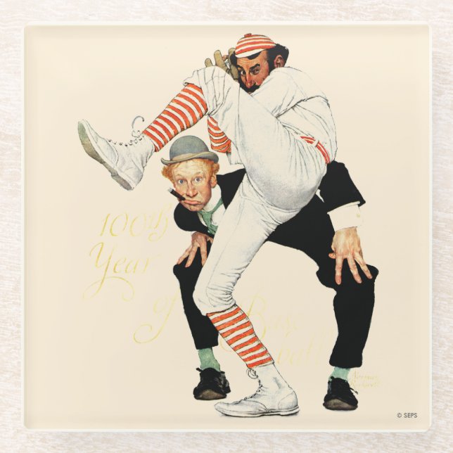 100 Jahre Baseball Glasuntersetzer (Vorderseite)