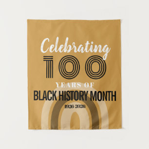 100 Jahre Black History Month feiern Wandteppich