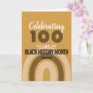 100 Jahre Black History Month gefeiert Karte