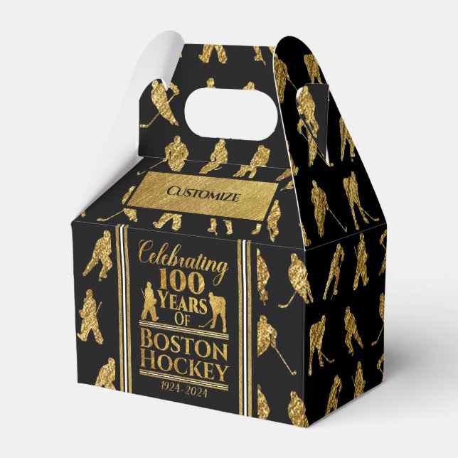 100 Jahre Bostoner Hockeyspiel Geschenkschachtel (Vorderseite)