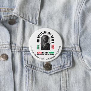 100 Jahre Centennial Woodson Black History Month Button
