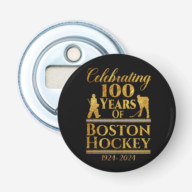 100 Jahre Hockey in Boston Flaschenöffner (Vorderseite)
