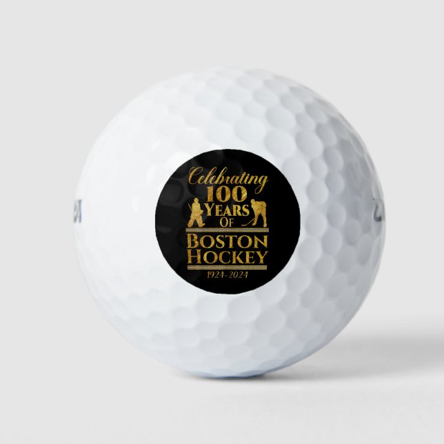 100 Jahre Hockey in Boston Golfball (Vorderseite)