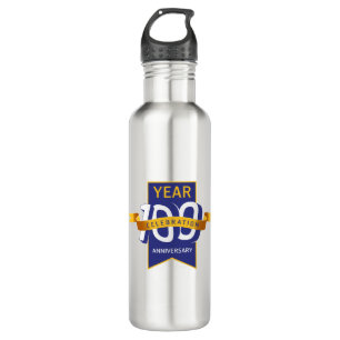 100-Jahre-Jubiläumslogo Edelstahlflasche