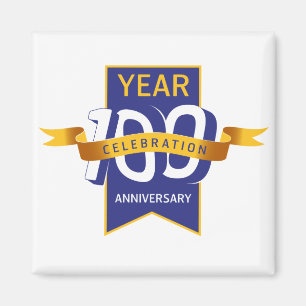 100-jahre-jubiläumslogo magnet